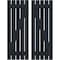 Ekena Millwork Americraft 5-Board (2 Batten) Wood Spaced Board-n-Batten Shutters w/ Z-Bar, ARW102SB519X77OBH, PR ARW102SB519X77OBH - alternate 1